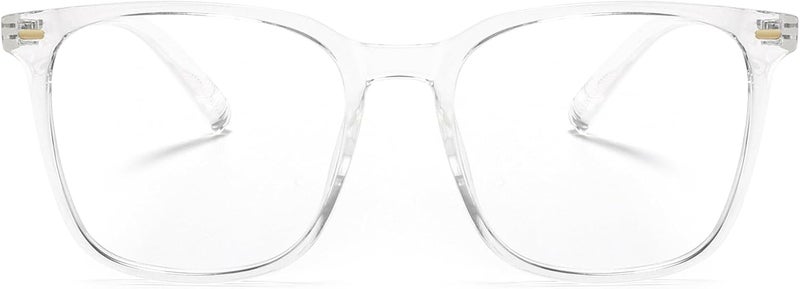 MACJERO Oversized Square Blue Light Blocking Glasses for Women Men, Anti-Fatigue Computer Monitor Gaming Glasses Reduce Eye Strain(transparent) - Image 5
